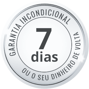 Garantia incondicional de 7 dias ou seu dinheiro de volta